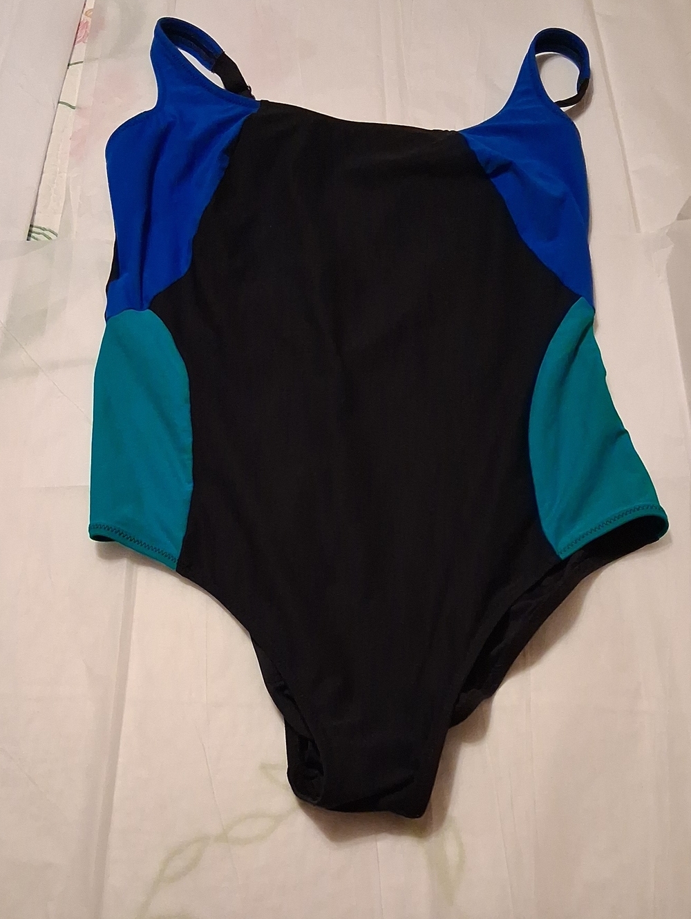 Rosa Faia Anita Marina One Piece Swimsuit Style 7720 Black/Blue/Green-Size 38C